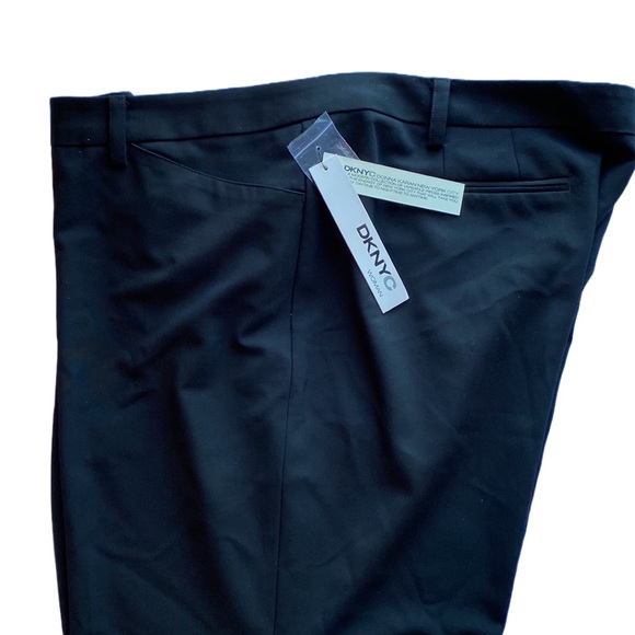 NWT 🖤 DKNYC Stretch Straight Leg Dress Pants, Front Zip/Pockets/Belt Loops, 18W - Picture 3 of 16